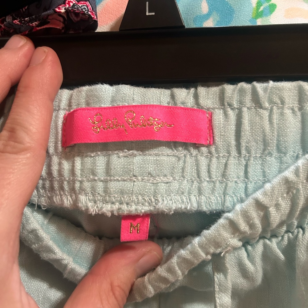 Lilly Pulitzer Light Blue Shorts NWOT - Picture 2 of 5